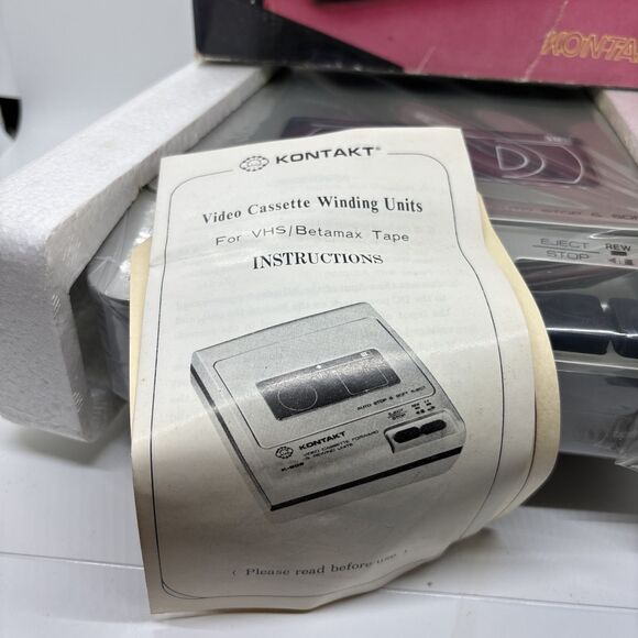 NOS KONTAKT VIDEO CASSETTE REWINDER K-999 Retro BRAND NEW Sealed - Untested - Picture 6 of 10